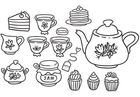 High Tea Vectors 88926 Vector Art At Vecteezy