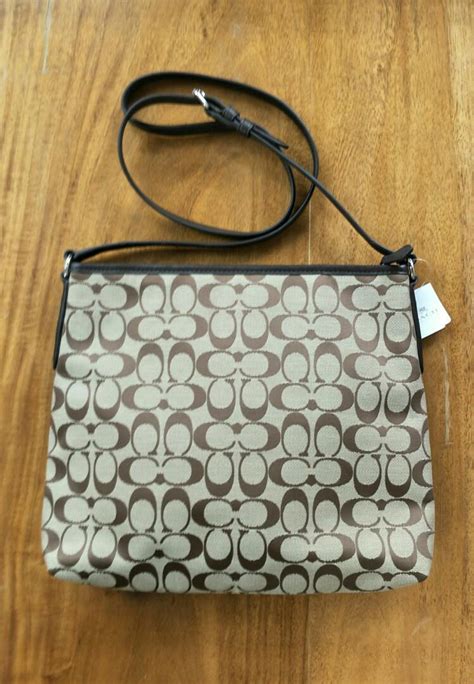 Coach File Bag In Signature Womens Fashion Bags And Wallets Cross