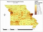 Missouri Population Density (data from 2018) : r/missouri