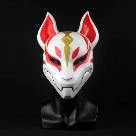 Game Battle Royale Fox Kitsune Mask Cosplay Drift Masks Latex Full Face
