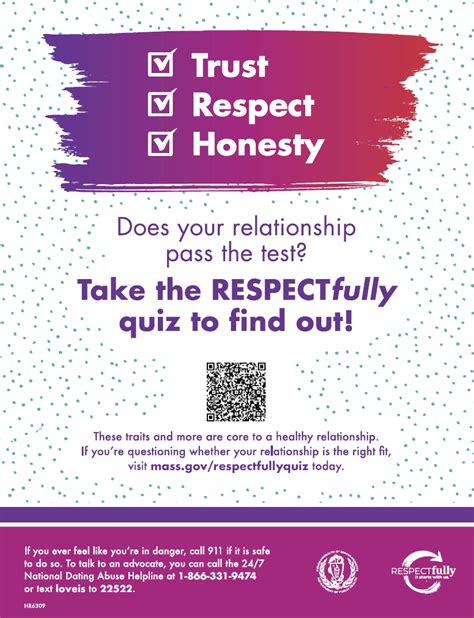 Respectfully Relationship Quiz Version 2 Massachusetts Health Promotion Clearinghouse