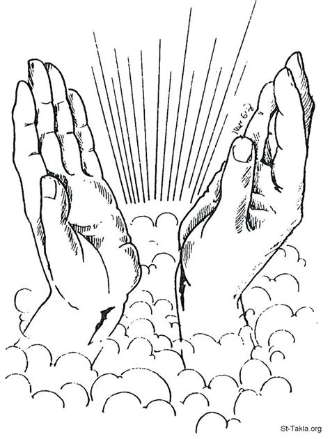 Coloring Page Of Praying Hands Coloring Pages