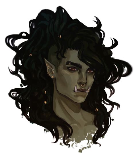 half orc character art recent commission character art how to draw hair concept art characters