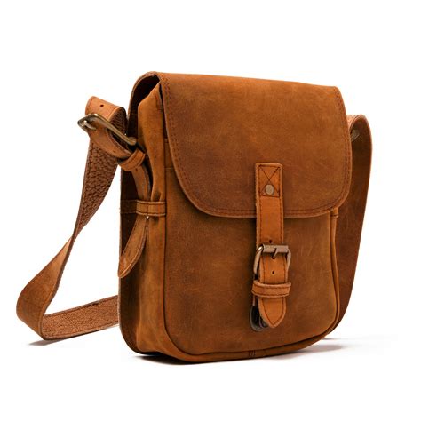 Distressed Leather Cross Body Messenger Bag Brown Hides Canada