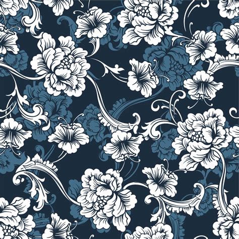 Free Vector Seamless Vector Background Baroque Pattern