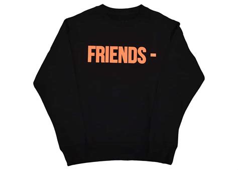 Buy Vlone Friends Orange V Crewneck Black Online In Australia Kickstw
