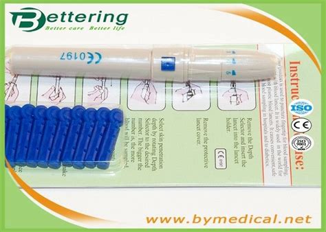 Security Sterile Blood Lancet Pen Diabetes Lancing Device With