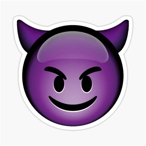 Devil Emoji Sticker By Benj44 Redbubble