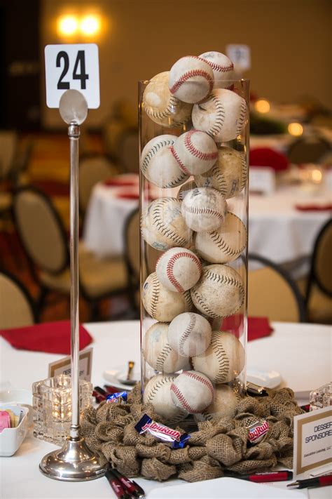 baseball themed floral centerpieces baseball table baseball wedding theme baseball theme party