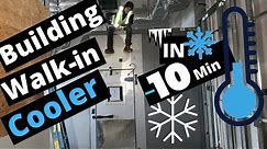 Building A Walk-in Cooler | EASY DIY! COMMERCIAL Refrigeration.