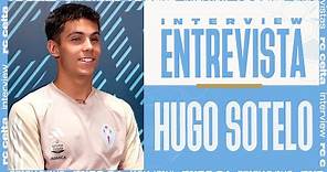 Entrevista a Hugo Sotelo, jugador del RC Celta, tras su debut como titular