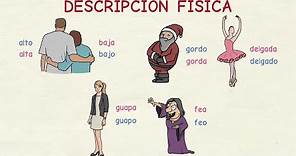 Aprender español: Vocabulario descripción física (nivel básico)