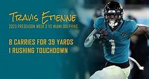Travis Etienne Every Run vs Miami Dolphins | 2023 Preseason Week 3 | Fantasy Football Film