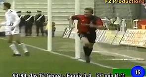 Lajos Detari - 15 goals in Serie A (Bologna, Ancona, Genoa 1990-1994)