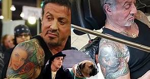 Crisi in casa Stallone? L'attore copre il tatuaggio della moglie con un cane