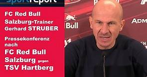 Gerhard Struber (Trainer FC Red Bull Salzburg) - die PK nach dem Sieg über TSV Hartberg