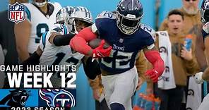 Carolina Panthers vs. Tennessee Titans Game Highlights | NFL 2023 Week 12