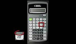 TI-30Xa Calculator: Calculating the mean and standard deviation of statistical data