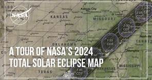 A Tour of NASA’s 2024 Solar Eclipse Map