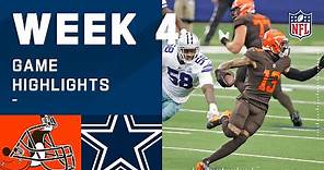 Browns vs. Cowboys Week 4 Highlights | NFL 2020