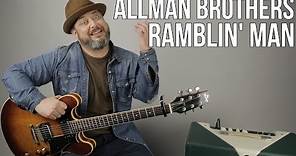 Allman Brothers - Ramblin' Man - Guitar Lesson