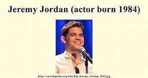 Jeremy Jordan (actor born 1984)