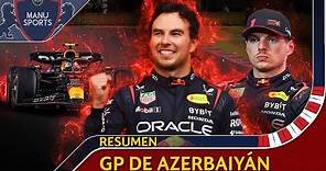 SERGIO PÉREZ DERROTA a MAX VERSTAPPEN en Bakú | RESUMEN GP de Azerbaiyán F1 2023