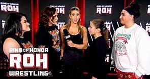 Leyla Hirsch & Rachael Ellering meet Diamante & Mercedes Martinez face to face | ROH TV 12/28/23