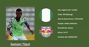 Samson Tijani (RB Salzburg / Nigeria) highlights vs Angola U17