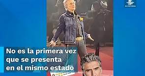 Alejandro Fernández se presenta en aparente estado de ebriedad durante un concierto