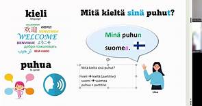 芬兰语沉浸式 零基础学习芬兰语 第3课 你说什么语言？