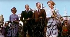 1978 Visita de Reyes de Bélgica a España - Balduino I y Fabiola, Juan Carlos I y Sofía