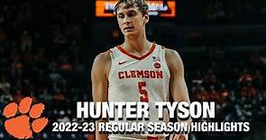 Hunter Tyson 2022-23 Regular Season Highlights | Clemson Forward