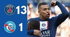 RESUMEN | PSG 13 - 1 Racing de Estrasburgo | Ligue 1