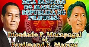 AP - Mga Pangulo ng Ikatlong Republika ng Pilipinas - Diosdado P. Macapagal at Ferdinand E. Marcos
