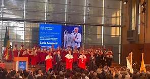 La Universidad de Parma hizo entrega a Carlo Ancelotti del título de maestría