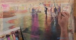 Preview | Paul Jackson's Watercolor Workshop: Nighttime in the City