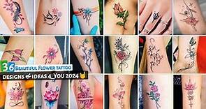 36 Beautiful Flower tattoo designs | tattoo for girls on hand | tattoo for ladies