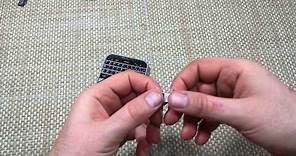 Blackberry Classic How to remove replace insert Nano Sim Card