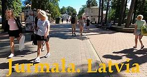Jurmala. Resort city in the Baltic states. Walking tour 2021