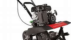 EARTHQUAKE 25780 Versa Front Tine 99cc 4-Cycle Viper Engine, 2-in-1 Tiller/Cultivator, Removable Side Shields, Toolless Adjustment, 5 Year Warranty, Red