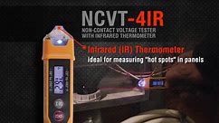 Klein Tools Non-Contact Voltage Tester Pen with Infrared Thermometer, 12-1000V AC NCVT-4IR