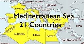 21 Countries of Mediterranean Sea @TheAwenEducation