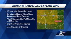 Idabel woman hit, killed by airplane wing as she was riding a lawn mower