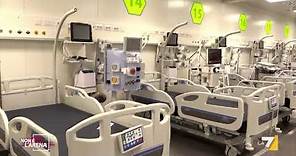 Ospedale Ruggi d'Aragona di Salerno: sarebbero solo otto i posti di terapia intensiva Covid 19