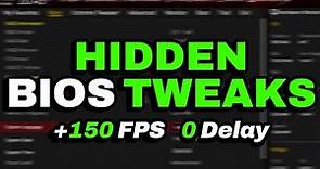 Best Hidden Bios Tweaks to Improve FPS and Lower Latency