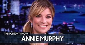 Annie Murphy Totally Embarrassed Herself the First Time She Met Jimmy | The Tonight Show
