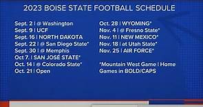 Mountain West unveils Boise State's 2023 football schedule