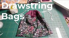 How to make Drawstring Gift Bags | Sewalong | SEW JESSALLI