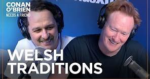 Matthew Rhys Teaches Conan Welsh Curse Words | Conan O'Brien Needs A Friend